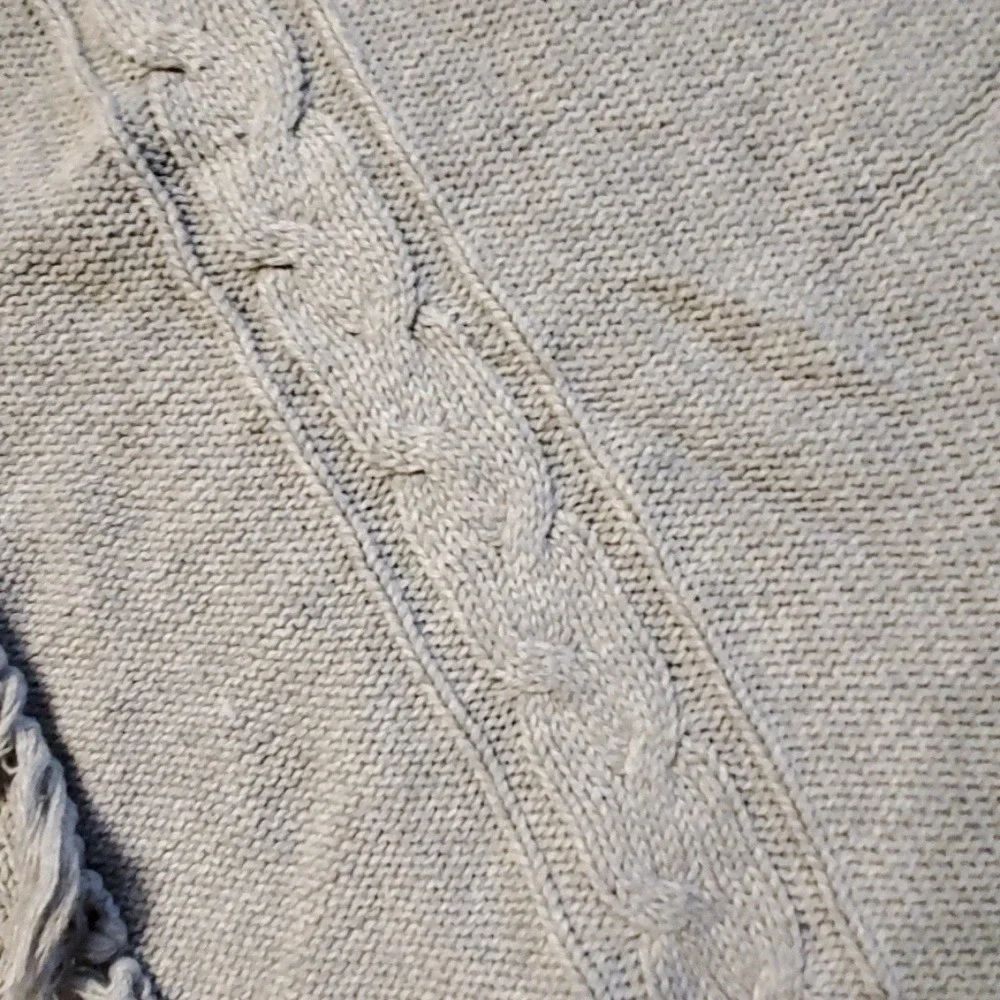 Cherokee Girls Grey‎ Knit Turtleneck Sweater Cape Size 4-5